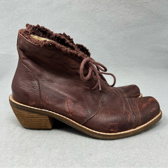 Anthropologie Latigo Kat Crochet Heeled Lace Up Ankle Boots Women’s Size 6.5M - Picture 2 of 12